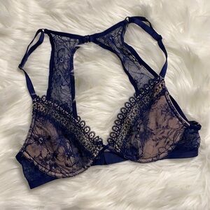 Nwot Victoria’s Secret blue lace racerback bra
